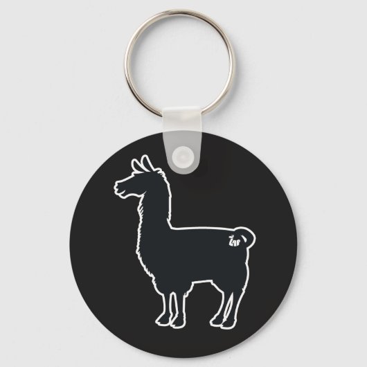 Porte-clés Ligne blanche Porte - clé Llama (Recto)
