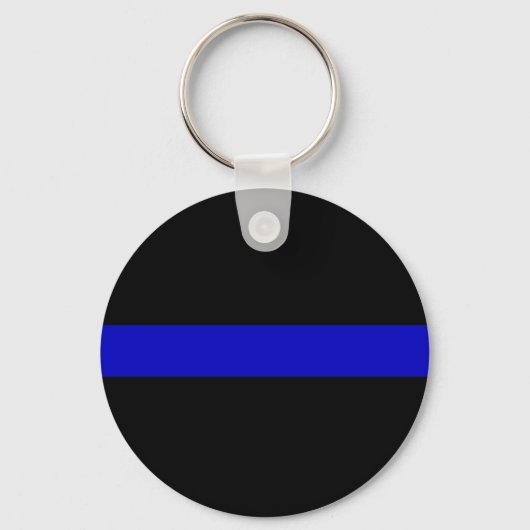 Porte-clés Ligne bleue mince (Recto)