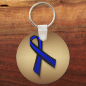 Porte-clés Ligne bleue mince (Recto)