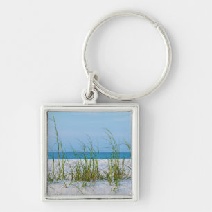 Porte-clés Ligne D'Aiguilles De Mer En Sable Blanc
