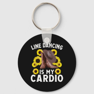 Porte-clés Ligne Danser Art Pour Femmes Hommes Pays Danser Ro