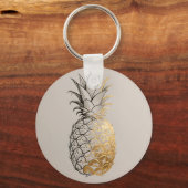 Porte-clés Ligne de l'ananas doré (Recto)