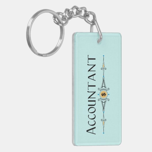 Porte-clés Ligne décorative comptable (Devant gauche)