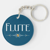 Porte-clés Ligne décorative Flute (Dos)