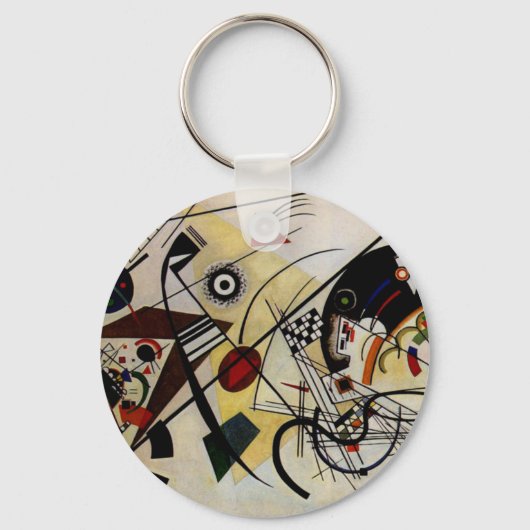 Porte-clés Ligne ininterrompue Kandinsky Transverse (Recto)