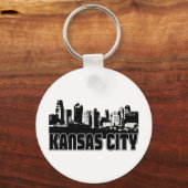 Porte-clés Ligne Skyline de Kansas City (Recto)