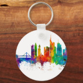 Porte-clés Ligne Skyline Francfort-Allemagne (Recto)