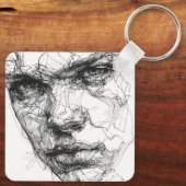 Porte-clés Lignes d'un regard fracturé (Verso)