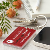Porte-clés Lignes porte - clé (rouge) (Devant droit)