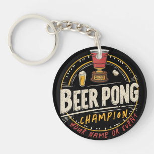Porte-clés Ligue de bières Ping Pong Personnalisée