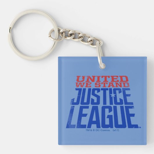 Porte-clés Ligue de Justice | United We Stand Graphic (Devant)