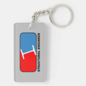 Porte-clés Ligue d'ingénieurs en structure (Dos)