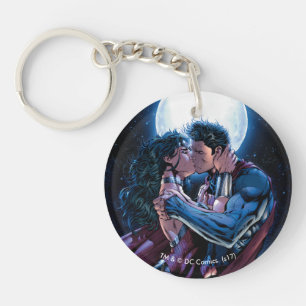 Porte-clés Ligue Justice #12 Wonder Woman & Superman Kiss