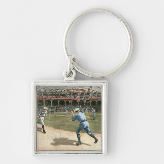 Porte-clés Ligue nationale de baseball 1886 (Devant)