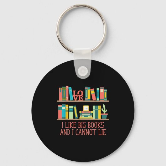 Porte-clés Like Big Books And I Cannot Lie Funny Bookworm Hum (Recto)