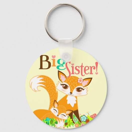 Porte-clés Lil Foxies Big Sister Keychain (Recto)