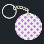 Porte-clés Lilac et pois blancs<br><div class="desc">Lilac et pois blancs</div>