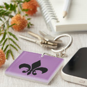 Porte-clés Lilac Fleur de Lis (Devant Droit)