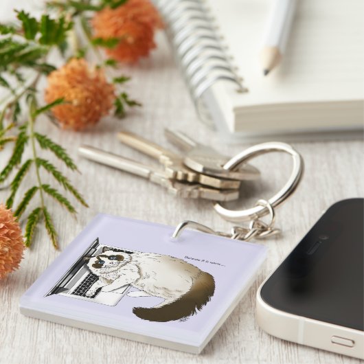 Porte-clés Lilac Portable Cast Drôle mignon (Devant Droit)