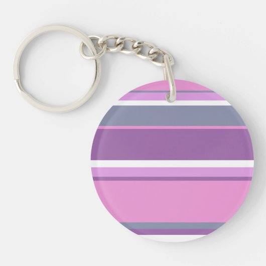 Porte-clés Lilac rayures (Devant)