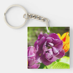 Porte-clés Lilac tulipes sur une journée ensoleillée