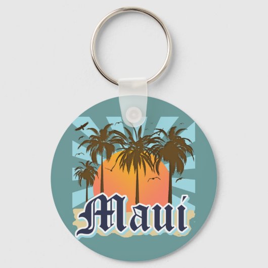 Porte-clés L'île de Maui Hawaii Souvenir (Recto)