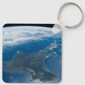 Porte-clés L'île du Nord de la Nouvelle-Zélande. (Dos)