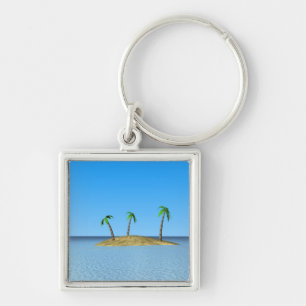 Porte-clés L'île tropicale