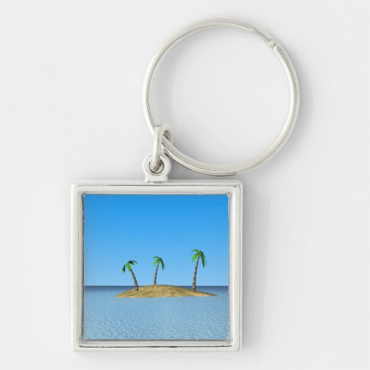 Porte-clés L'île tropicale (Devant)