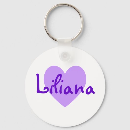 Porte-clés Liliana en violet (Recto)