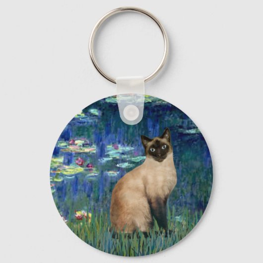 Porte-clés Lilies 5 - Chat siamois seal point (Recto)