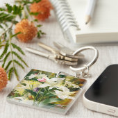 Porte-clés Lilies blanches (Devant Droit)