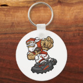 Porte-clés L'Illustration de Santa Claus Playing (Recto)