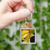Porte-clés l'illustration originale du lys Yellow Golden Sple (main)