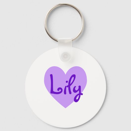 Porte-clés Lily en violet (Recto)