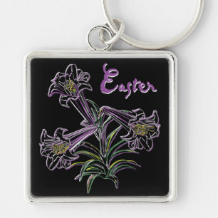 Porte-clés Lily pourpre -