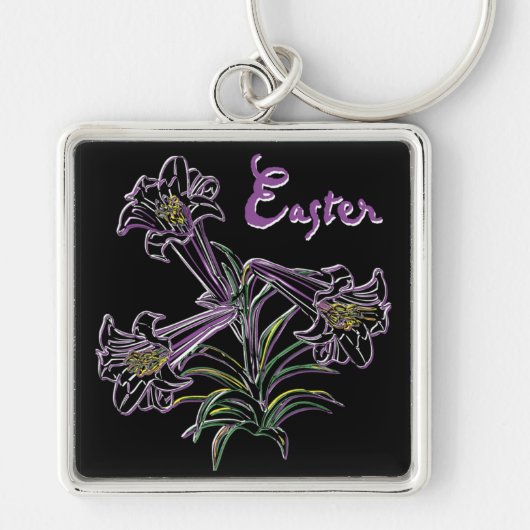 Porte-clés Lily pourpre - (Devant)