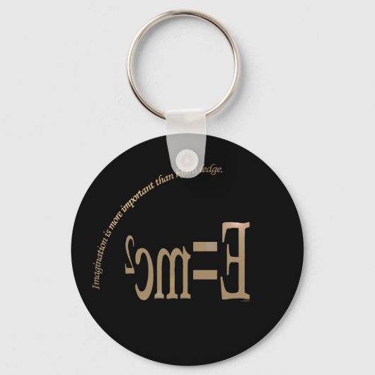 Porte-clés L'Imagination Est Plus Importante Que KnowledKeych (Recto)