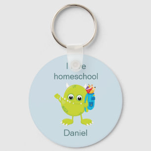 Porte-clés Lime Green Monster Homeschool