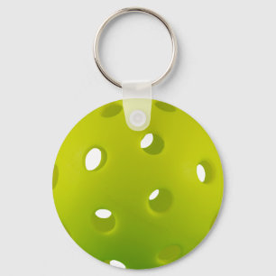 Porte-clés Lime vert réel pickleball classique