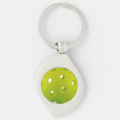 Porte-clés Lime vert vrai pickleball  (Devant)