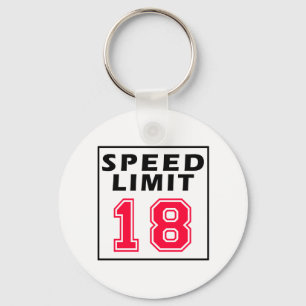 Porte-clés Limitation de vitesse 18 conceptions