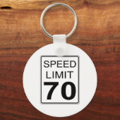 Porte-clés Limite de vitesse (Recto)