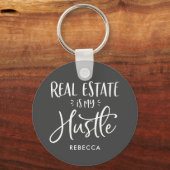 Porte-clés L'Immobilier Est Mon Hustère Agent Personnalisé Gr (Recto)