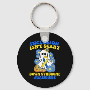 Porte-clés L'Inclusion N'Est Pas Scaire Halloween Ghost Down