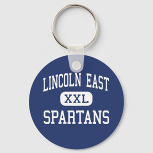 Porte-clés Lincoln Est - Spartans - High - Lincoln Nebraska