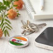 Porte-clés L'Inde 2011 coupes du monde du cricket ICC mâche (Côté)