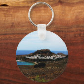 Porte-clés Lindos, Rhodes, Grèce (Recto)