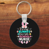 Porte-clés L'infirmière de l'école préférée de chaque lapin D (Recto)