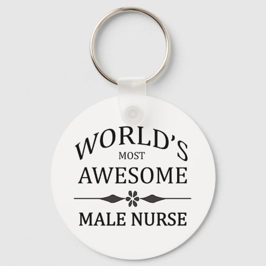 Porte-clés L'infirmière masculine la plus géniale du monde (Recto)